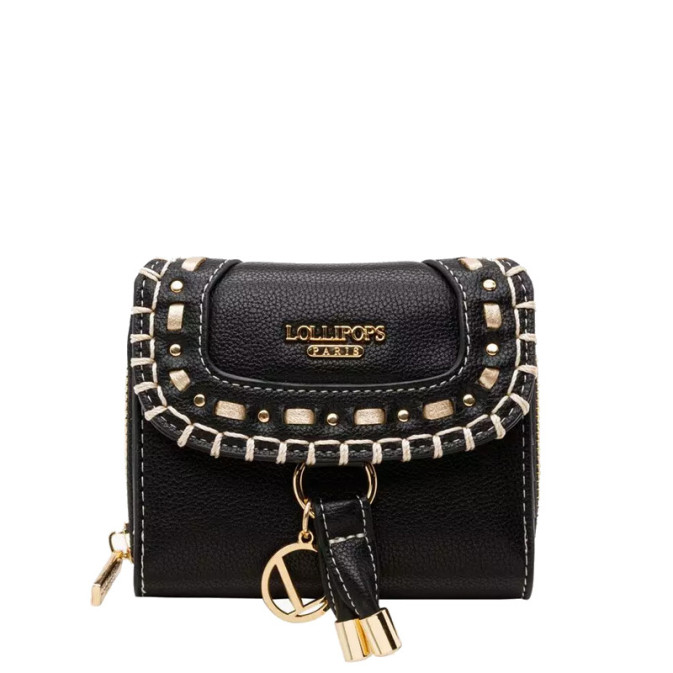 Syl'la Design Porte-Monnaie Manekineko Chat Porte-Cartes Noir Pour Femme