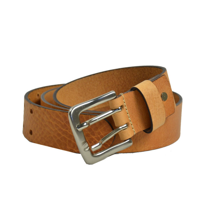 Les Ateliers Fourès Ceinture Cuir Homme Cognac Missouri Gold