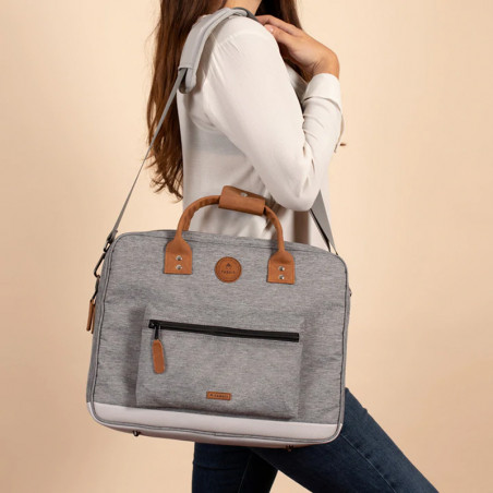 New York Messenger Laptop Bag 14" Grey