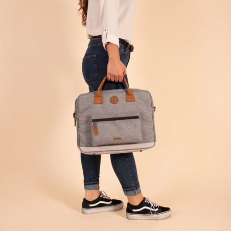 New York Messenger Laptop Bag 14" Grey