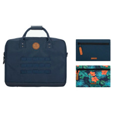 Cabaïa Messenger Reykjavik Sac Ordinateur 14" Marine 2 poches