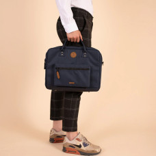 Cabaïa Messenger Reykjavik Sac Ordinateur 14" Marine porté