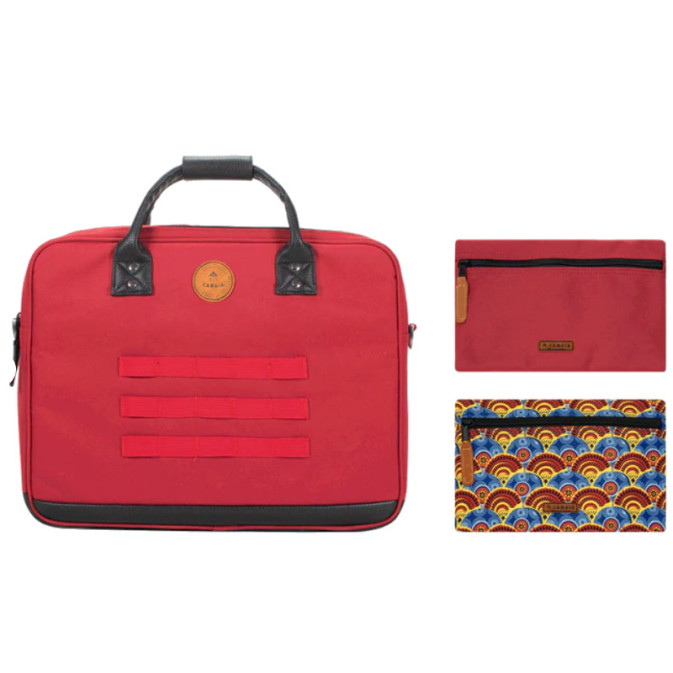 Shanghai Berlin Messenger Cabaia Laptop Bag 14" Red