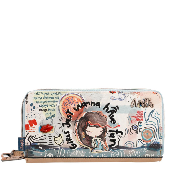 Anekke Fun Zippered All-in-One Wallet Multi