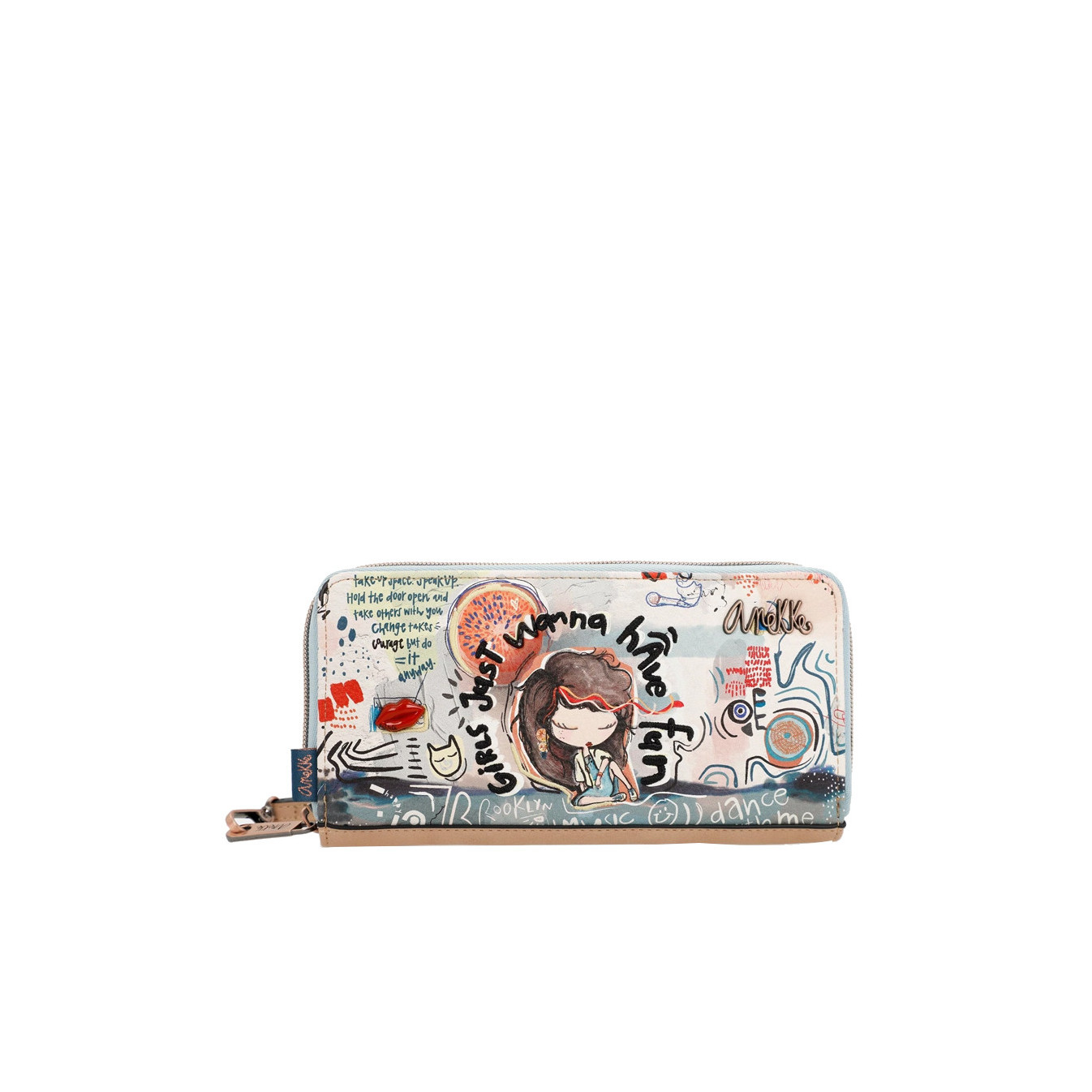 Anekke Fun Zippered All-in-One Wallet Multi