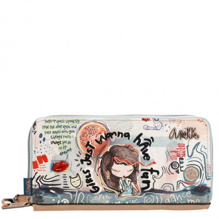 Anekke Fun Zippered All-in-One Wallet Multi