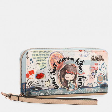 Anekke Fun Zippered All-in-One Wallet Multi