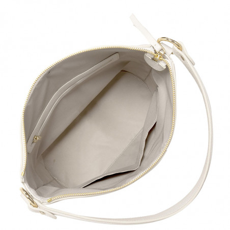 Lancaster Dune Shoulder Bucket Bag 529-45 Ecru