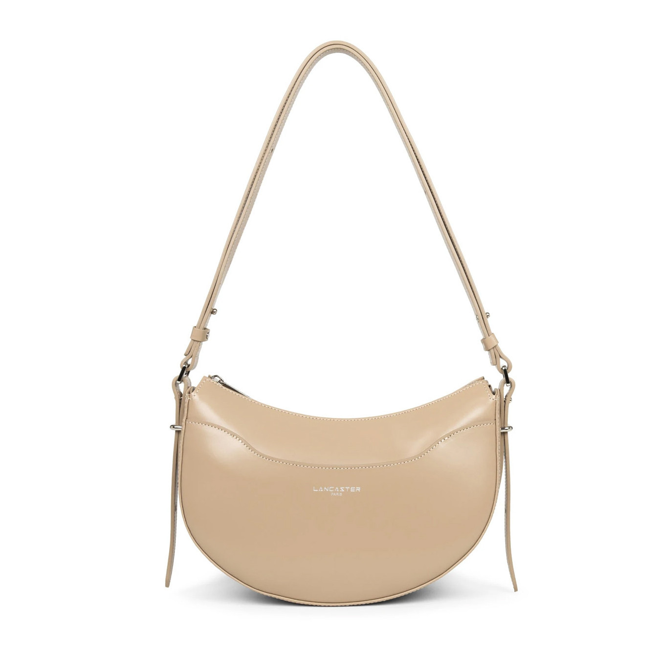 Lancaster Suave Ace Demi Lune Bag 433-28 Nude