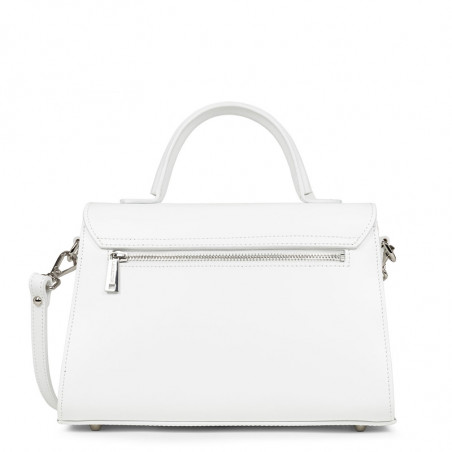 Lancaster Suave Even Sac à Main Cuir 433-17 Blanc dos
