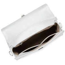 Lancaster Suave Even Sac à Main Cuir 433-17 Blanc ouvert