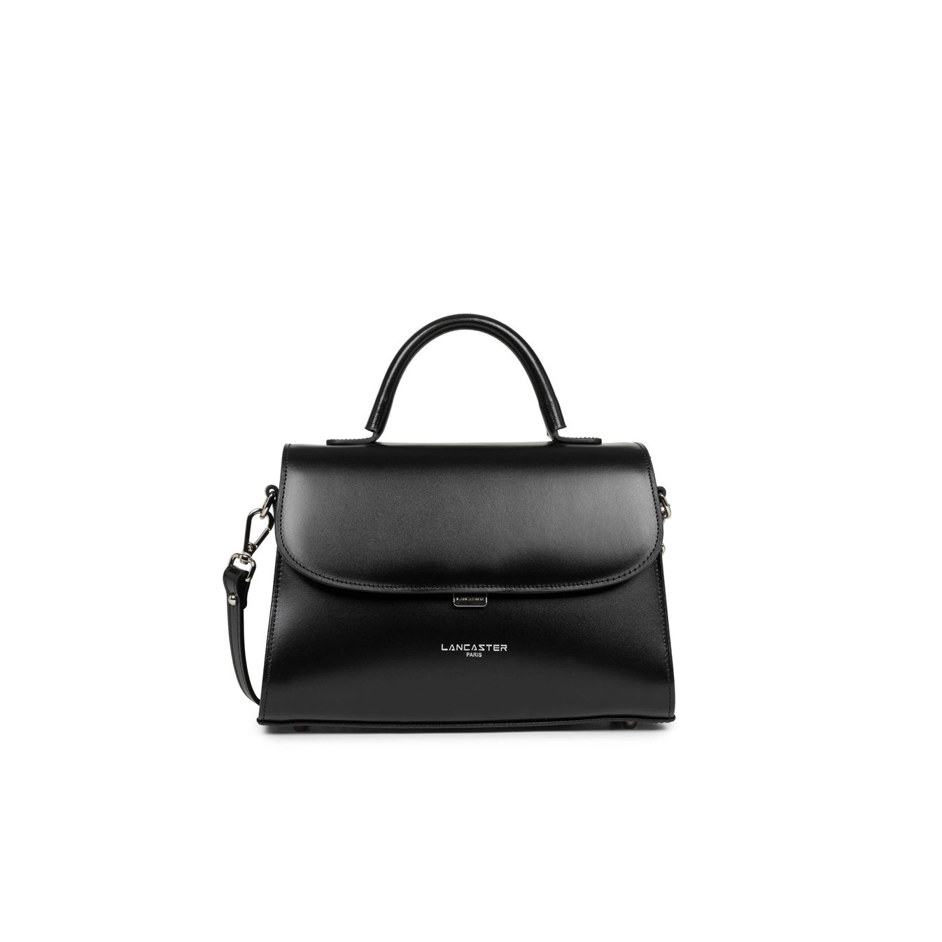 Lancaster Suave Even Leather Handbag 433-17 Black