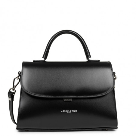 Lancaster Suave Even Leather Handbag 433-17 Black