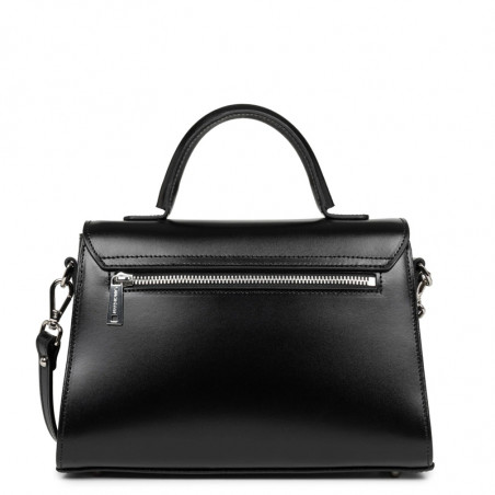 Lancaster Suave Even Leather Handbag 433-17 Black