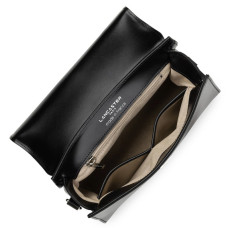 Lancaster Suave Even Leather Handbag 433-17 Black