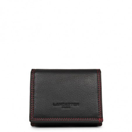 Lancaster Soft Vintage Men's Wallet 120-10 Black Red