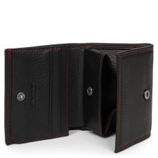 Lancaster Soft Vintage Men's Wallet 120-10 Black Red