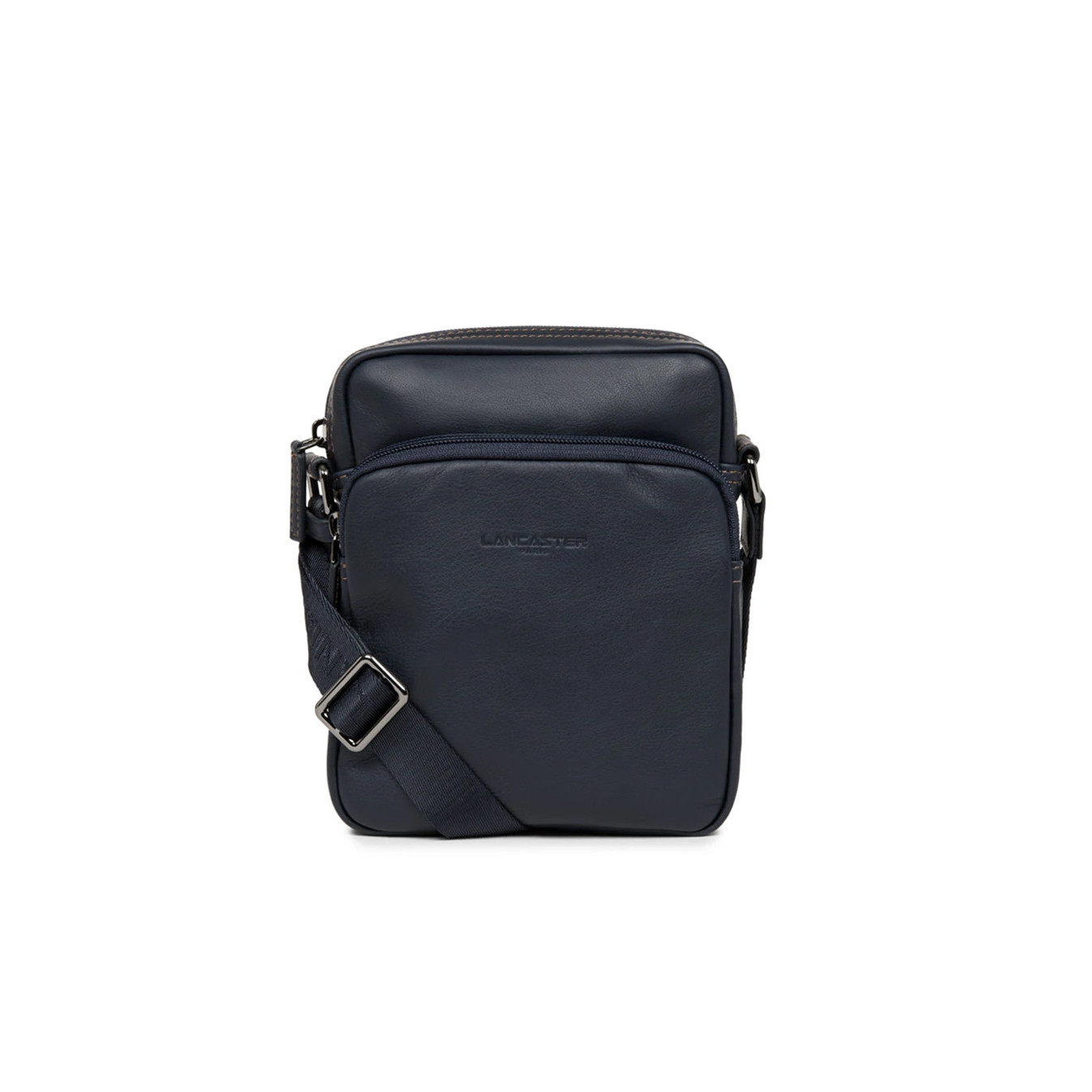Lancaster Soft Vintage Men's Pouch 320-10 Dark Blue Camel