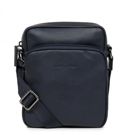 Lancaster Soft Vintage Men's Pouch 320-10 Dark Blue Camel