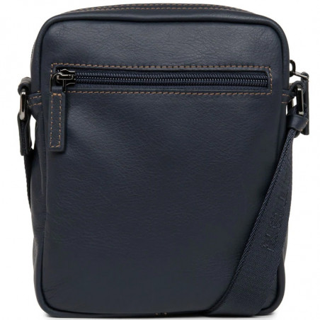 Lancaster Soft Vintage Men's Pouch 320-10 Dark Blue Camel