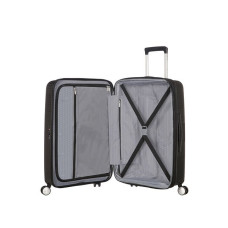 American Tourister Sound Box 77 cm 4-Wheel Trolley Suitcase Stone Blue