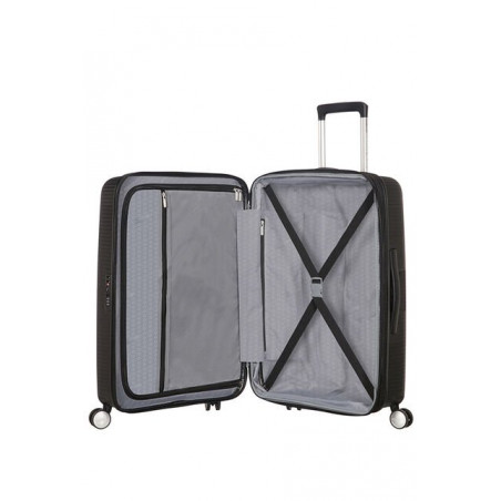 American Tourister Sound Box 77 cm 4-Wheel Trolley Suitcase Stone Blue
