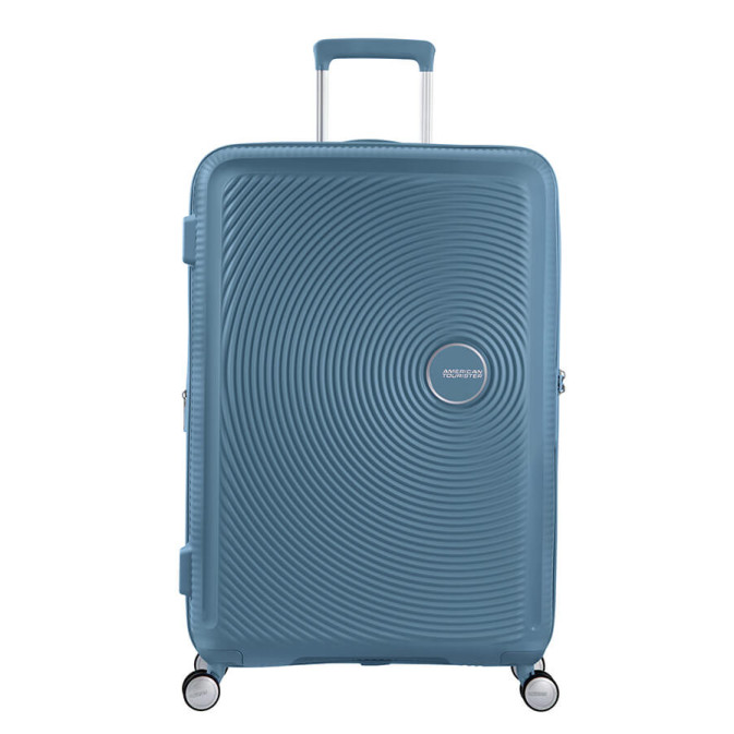 American Tourister Sound Box 77 cm 4-Wheel Trolley Suitcase Stone Blue