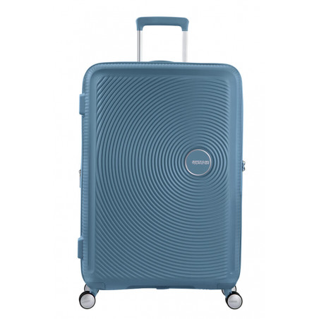 American Tourister Sound Box 77 cm 4-Wheel Trolley Suitcase Stone Blue