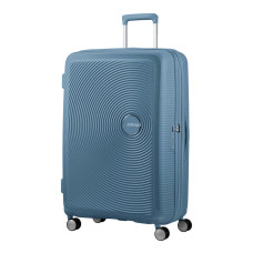 American Tourister Sound Box 77 cm 4-Wheel Trolley Suitcase Stone Blue