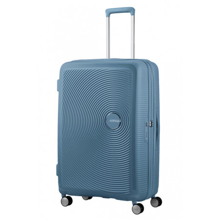 American Tourister Sound Box 77 cm 4-Wheel Trolley Suitcase Stone Blue