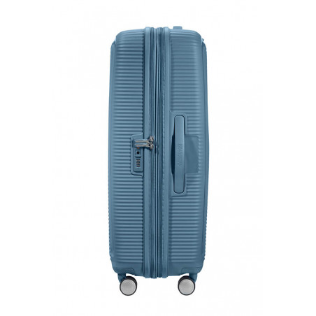 American Tourister Sound Box 77 cm 4-Wheel Trolley Suitcase Stone Blue