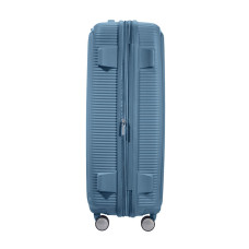 American Tourister Sound Box 77 cm 4-Wheel Trolley Suitcase Stone Blue