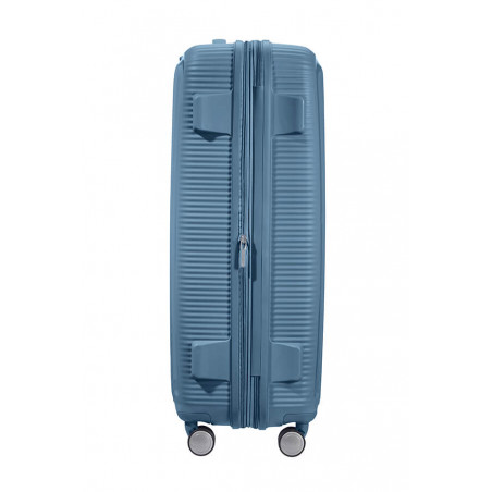 American Tourister Sound Box 77 cm 4-Wheel Trolley Suitcase Stone Blue