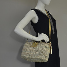 Virginie Darling Riviera Mini Rock Panier Osier Gold