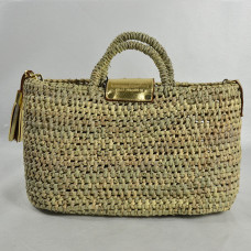 Virginie Darling Riviera Mini Rock Panier Osier Gold