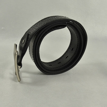 Foures Artisanal Leather Men's Belt F50574 Missouri Black