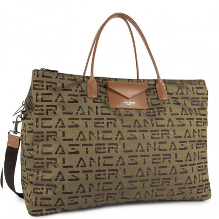 Lancaster Logo Kba Sac De Voyage 508-64 Marron cote