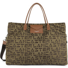 Lancaster Logo Kba Travel Bag 508-64 Brown