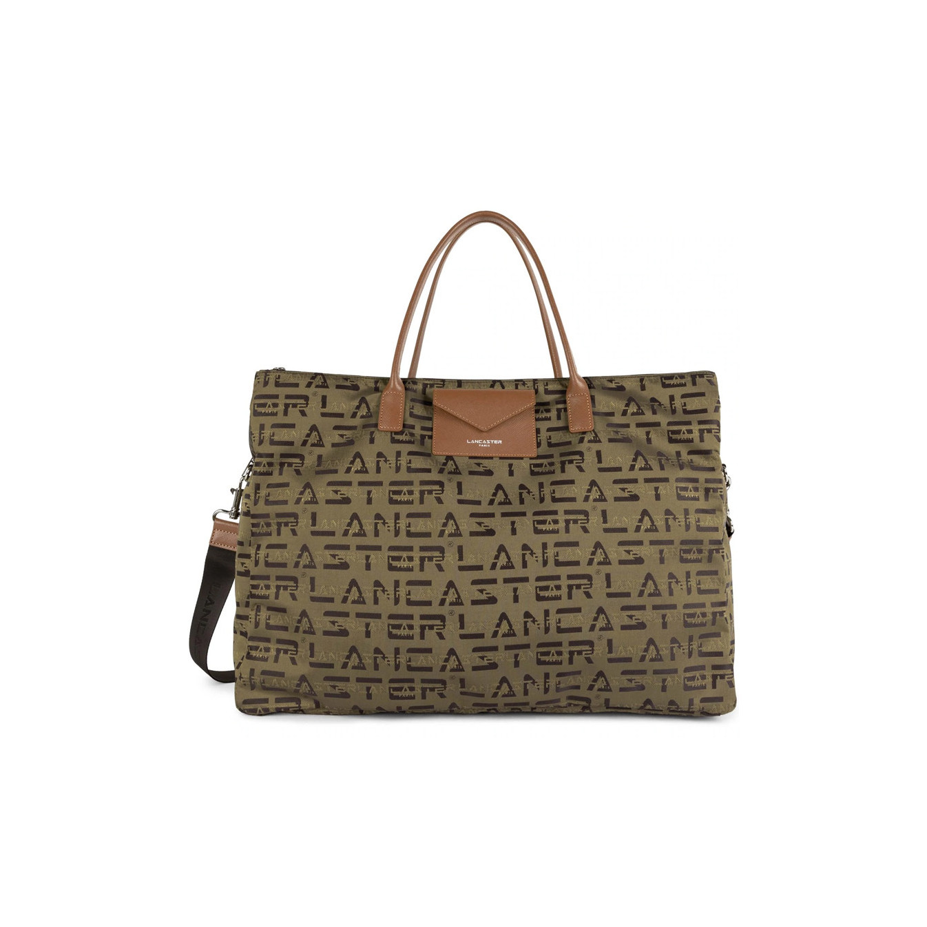 Lancaster Logo Kba Travel Bag 508-64 Brown