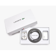 Lacoste Men's Classic 2-Belt Gift Set Black Magnet