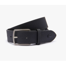 Lacoste Men's Classic Leather Belt Piqué Reversible Brown