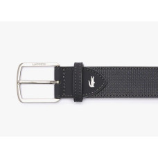 Lacoste Men's Classic Leather Belt Piqué Reversible Brown