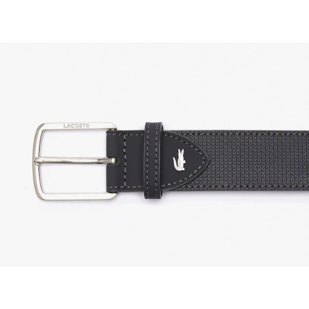 Lacoste Men's Classic Piqué Reversible Leather Belt Brown