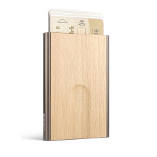 Ogon Slider Business Card Holder Bamboo