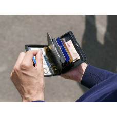 Ogon Smart Wallet Case V2 Large Carbon