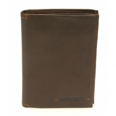 Arthur & Aston Johany 2-Flap Leather Wallet in Chestnut