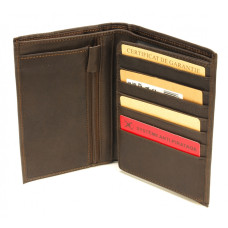 Arthur & Aston Johany 2-Flap Leather Wallet in Chestnut