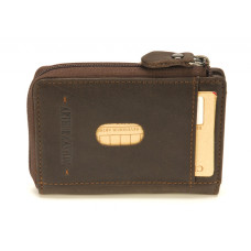 Arthur & Aston Johany Coin and Card Holder Leather Chestnut