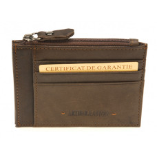 Arthur & Aston Johany Coin Purse Suede Chestnut
