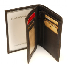 Arthur & Aston Johany Men's Saddle Brown Leather Wallet